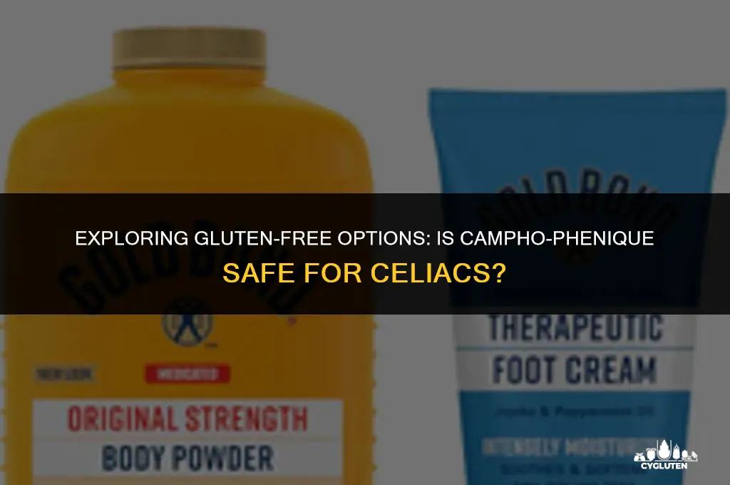 is campho-phenique gluten free