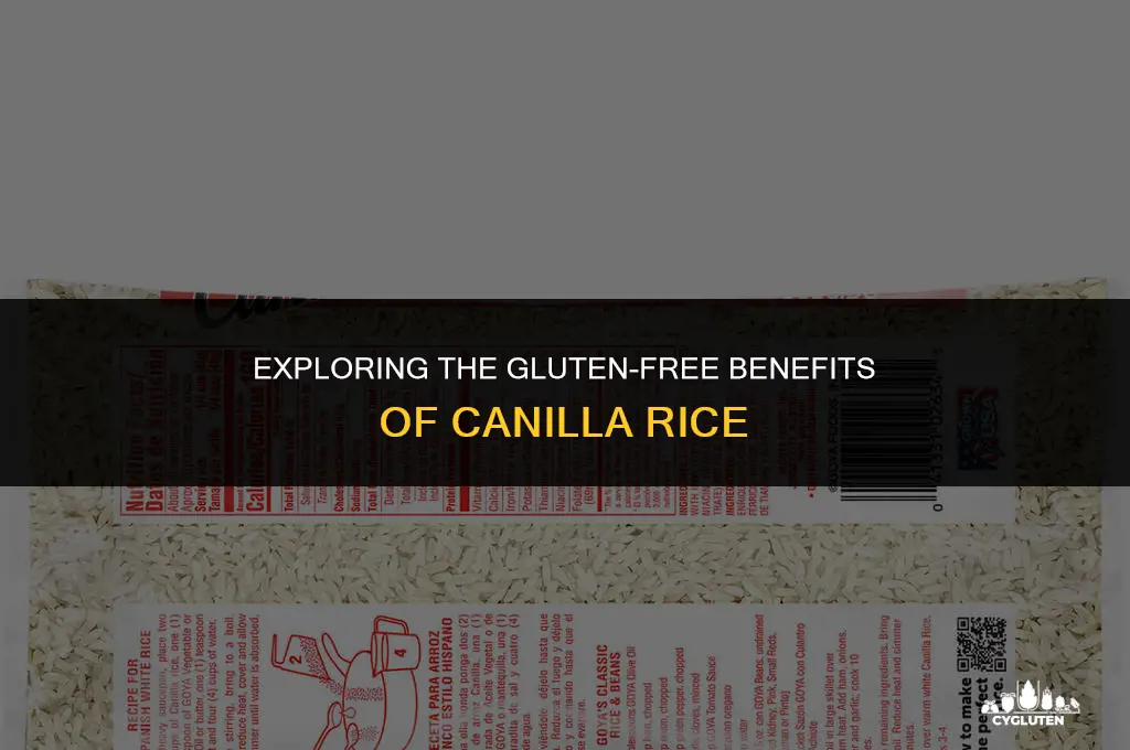 is canilla rice gluten free