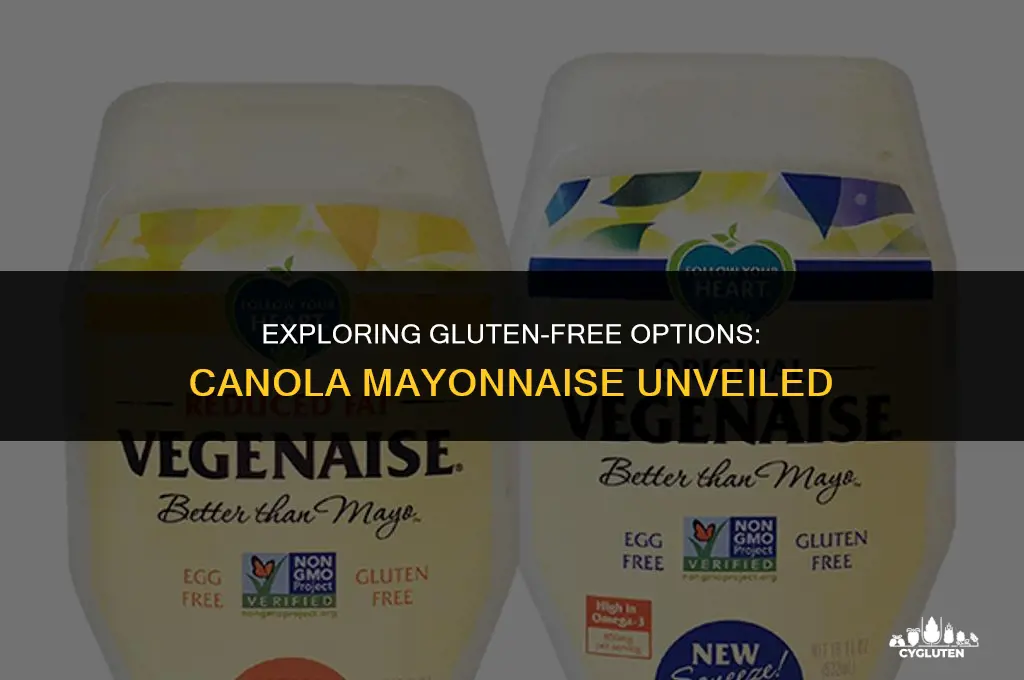 is canola mayonnaise gluten free