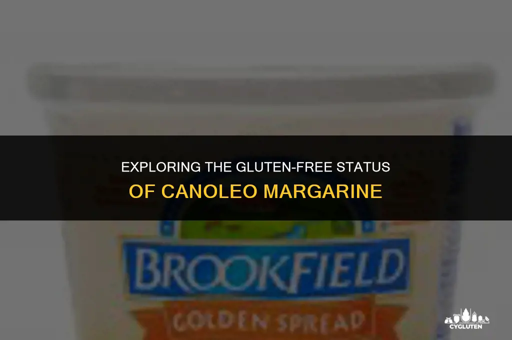 is canoleo margarine gluten free
