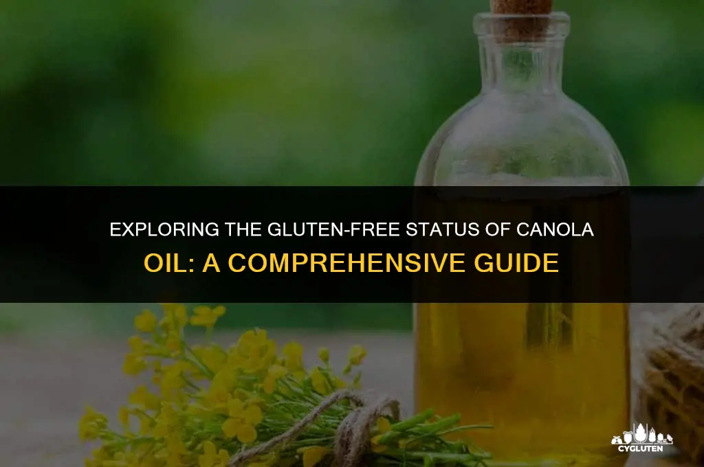 is canolla oil gluten free