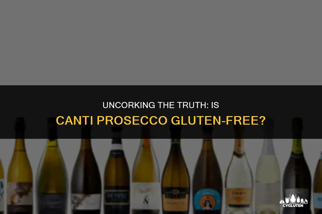 is canti prosecco gluten free