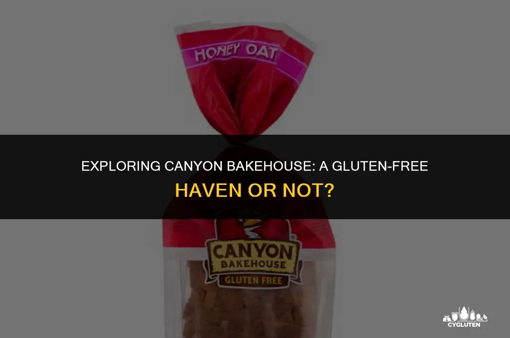 is canyon bakehouse gluten free