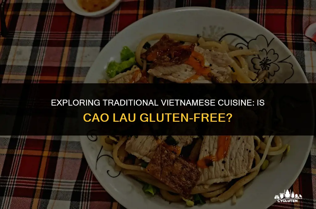is cao lau gluten free