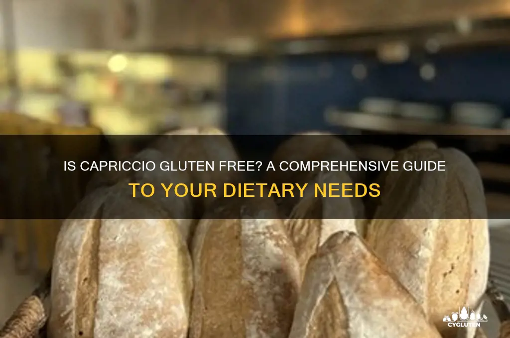 is capriccio gluten free