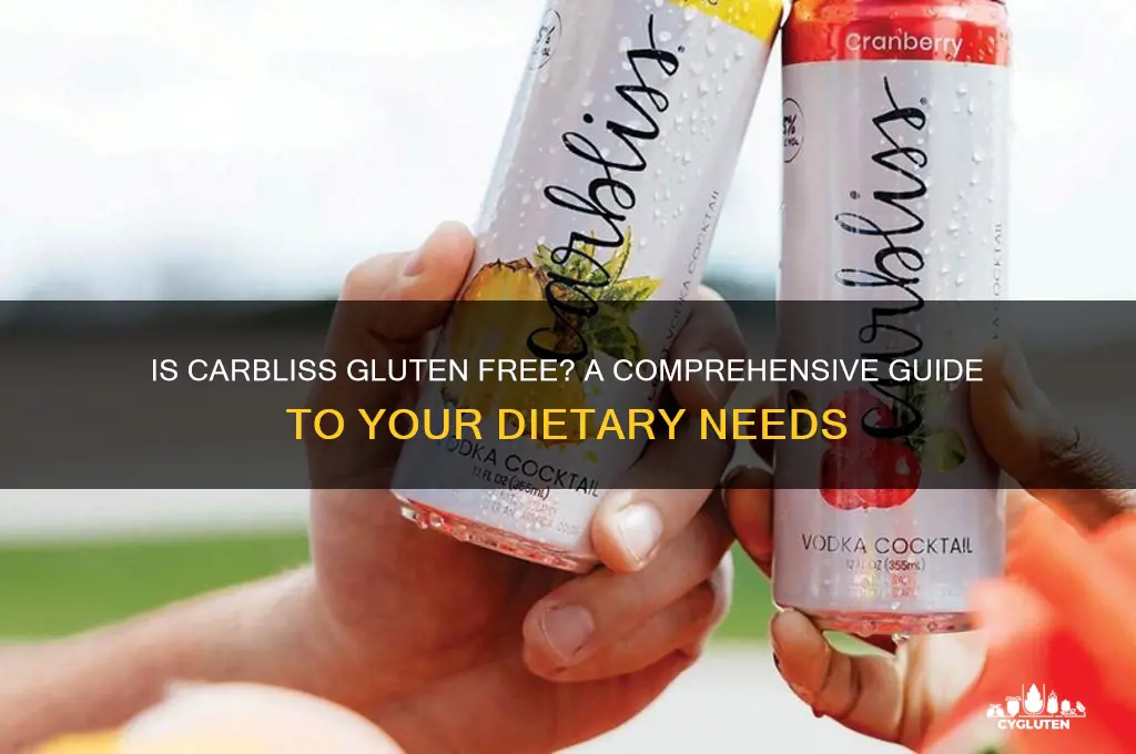 is carbliss gluten free