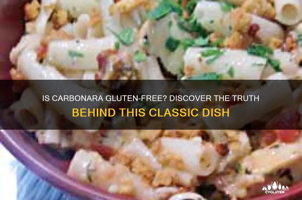 is carbonara gluten free