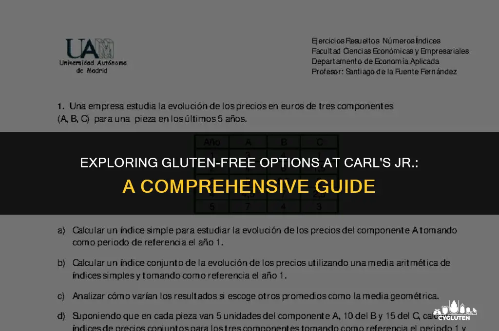 is carls junior gluten free