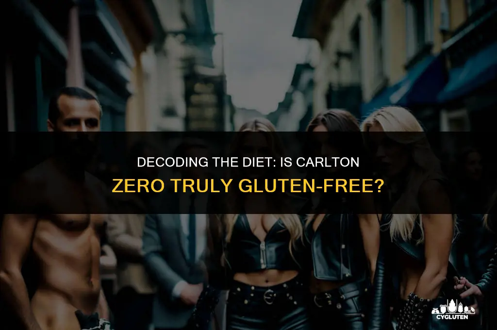 is carlton zero gluten free
