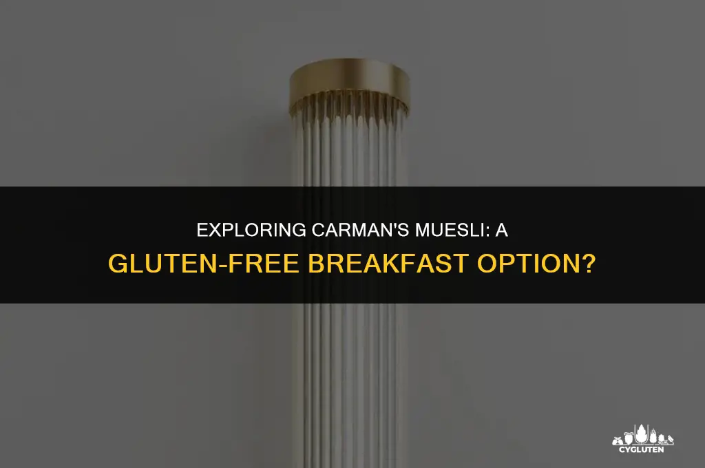 is carmans muesli gluten free