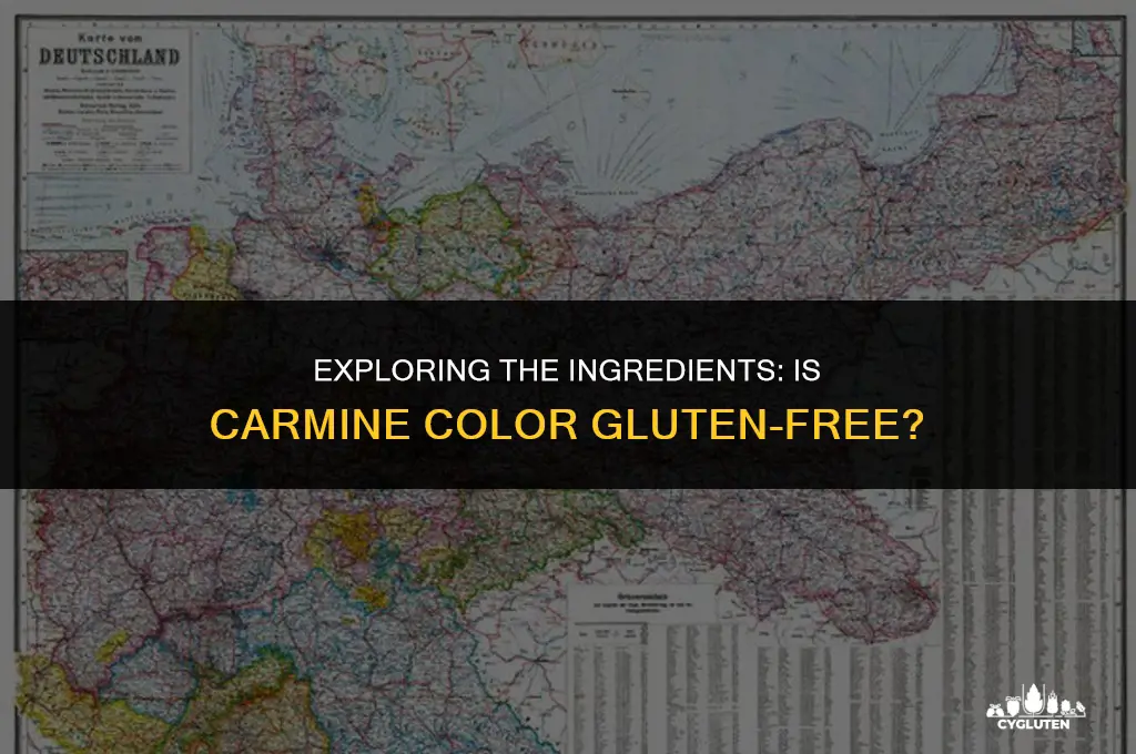 is carmine color gluten free