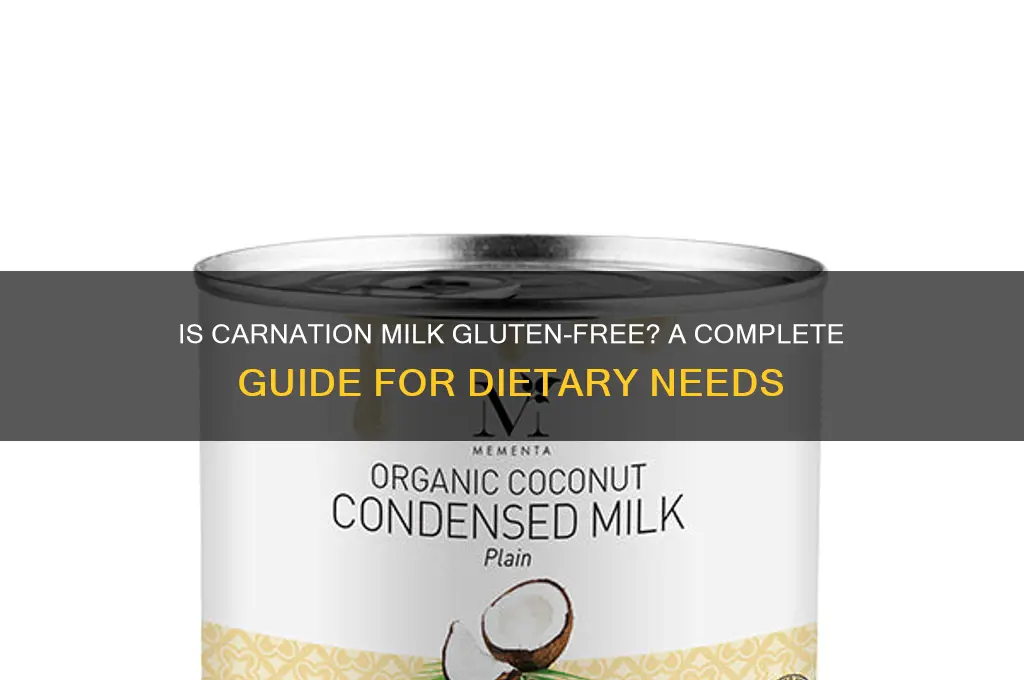 is carnation milk gluten free
