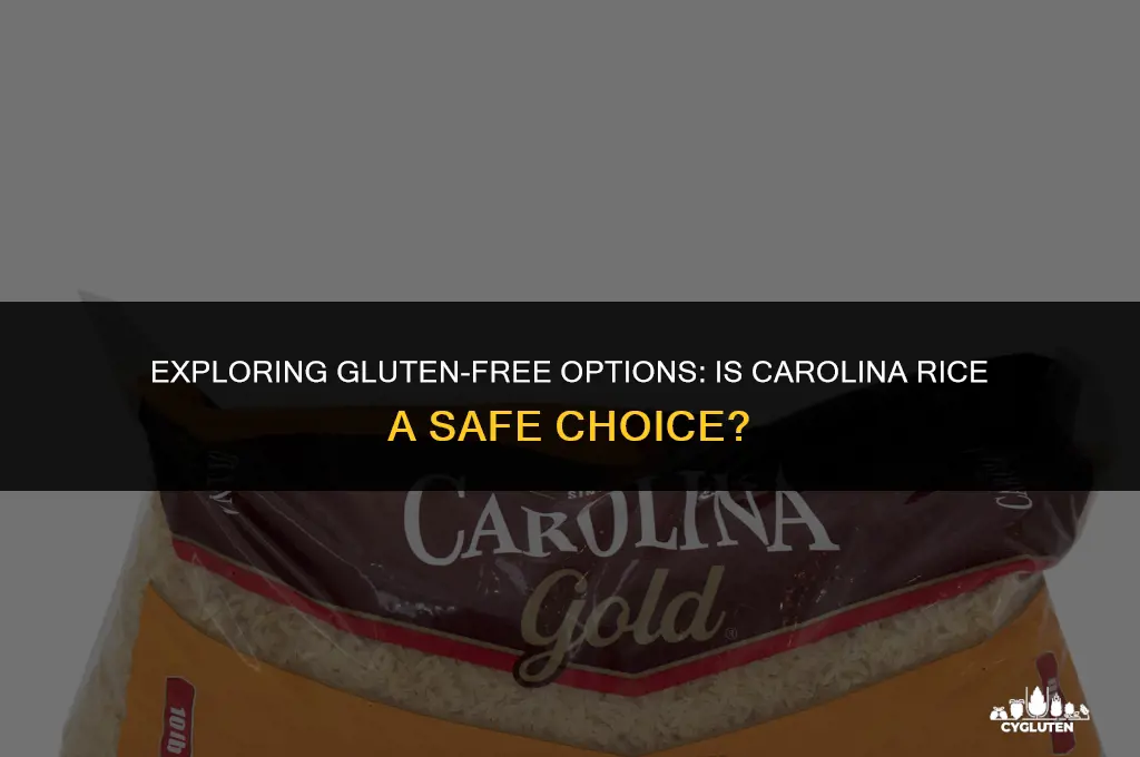 is carolina rice gluten free