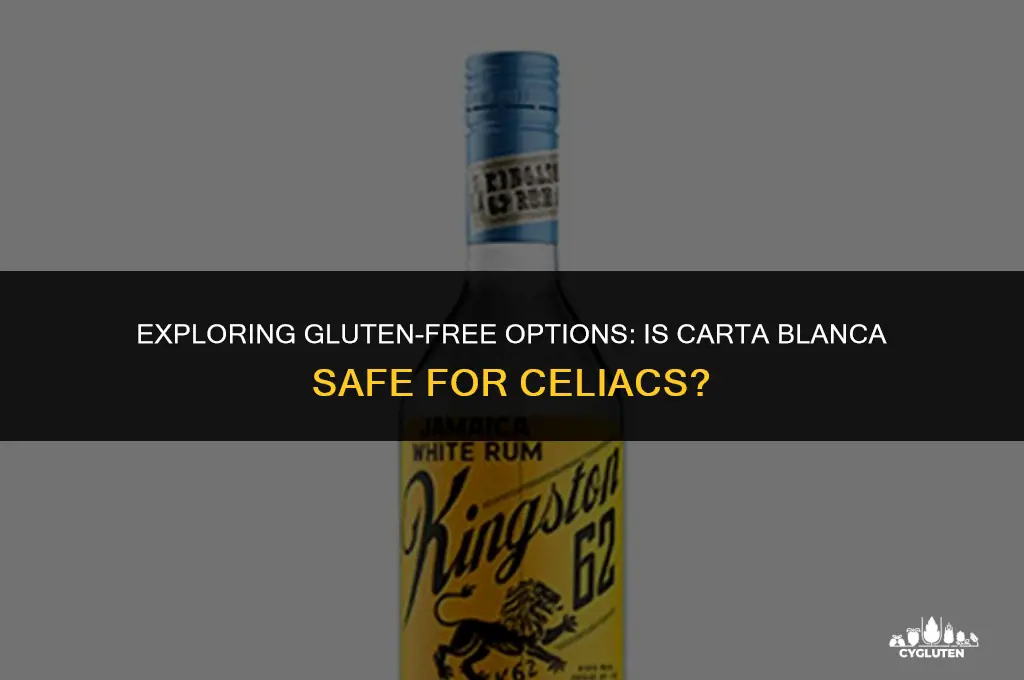 is carta blanca gluten free