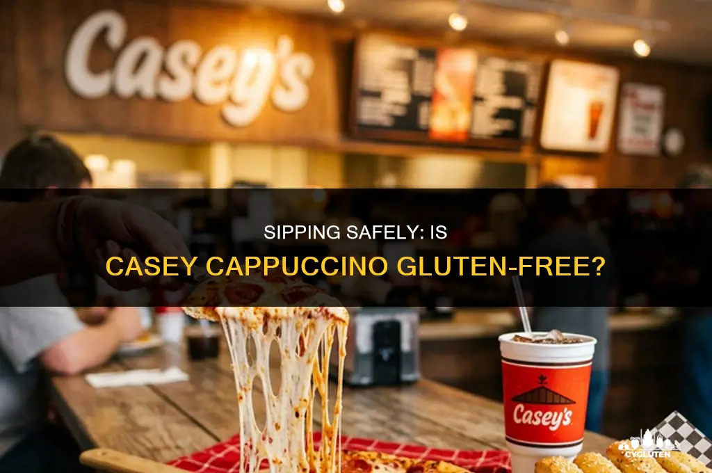 is casey cappuccino gluten free