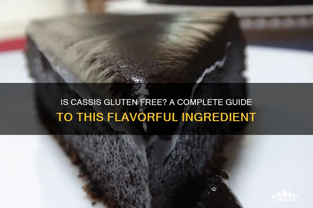 is cassis gluten free