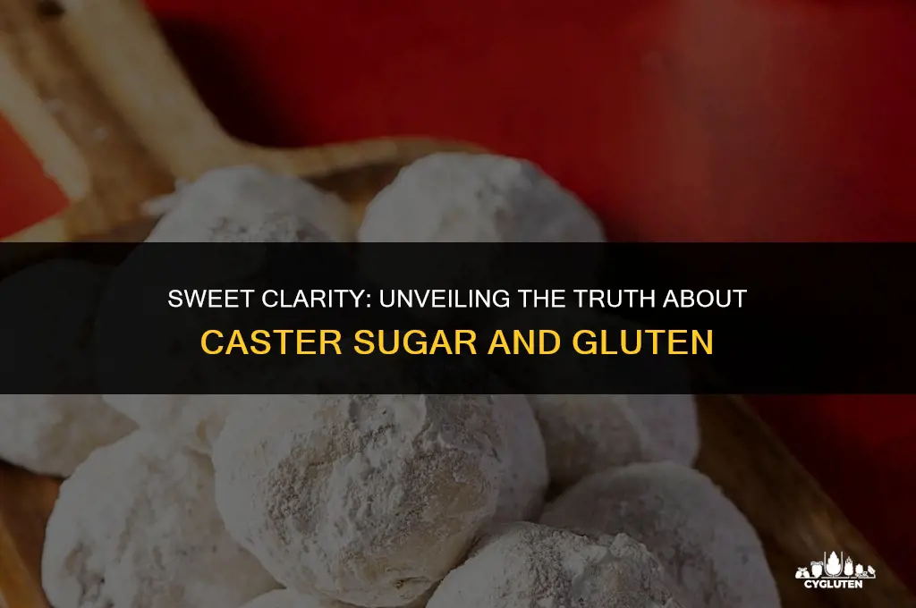 is caster sugar gluten free
