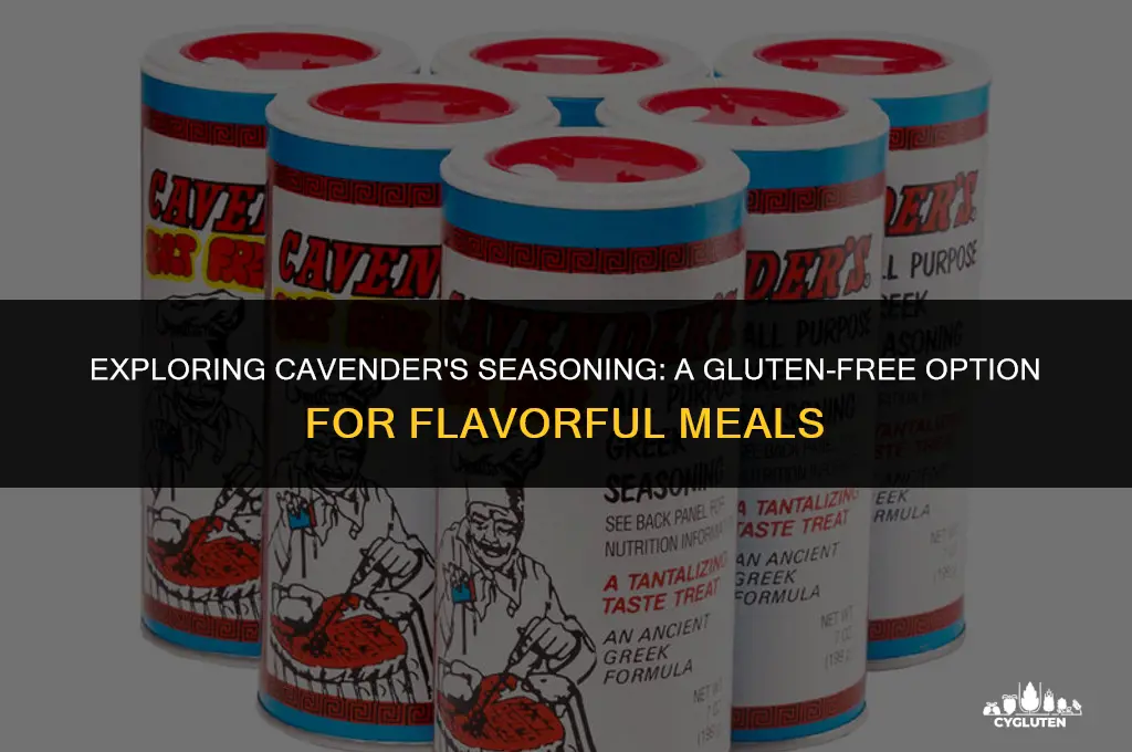 is cavenders seasoning gluten free