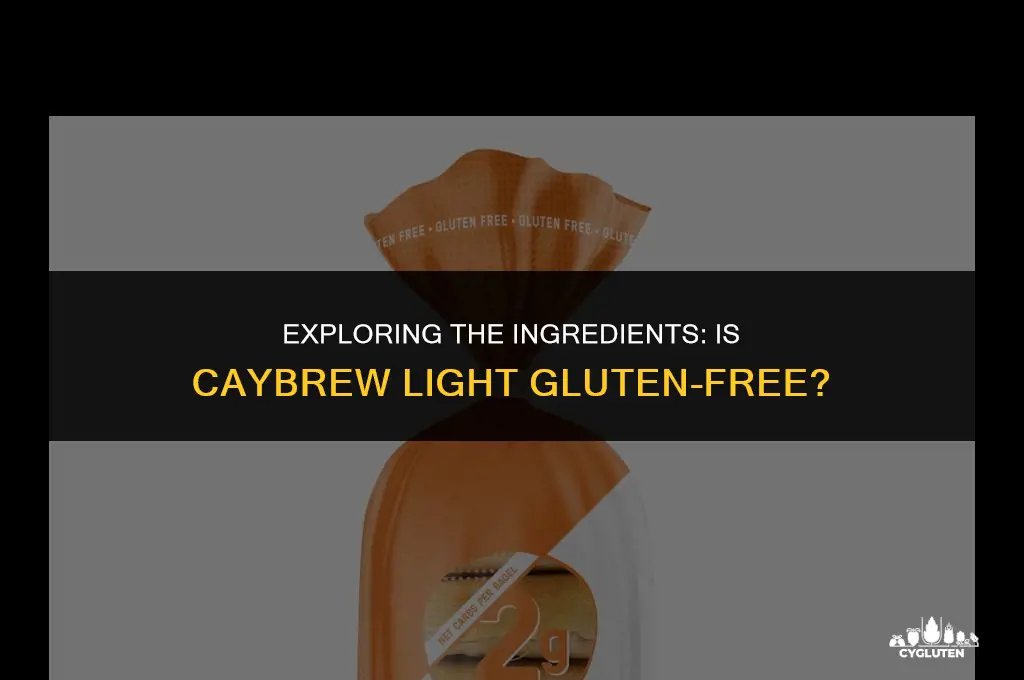 is caybrew light gluten free