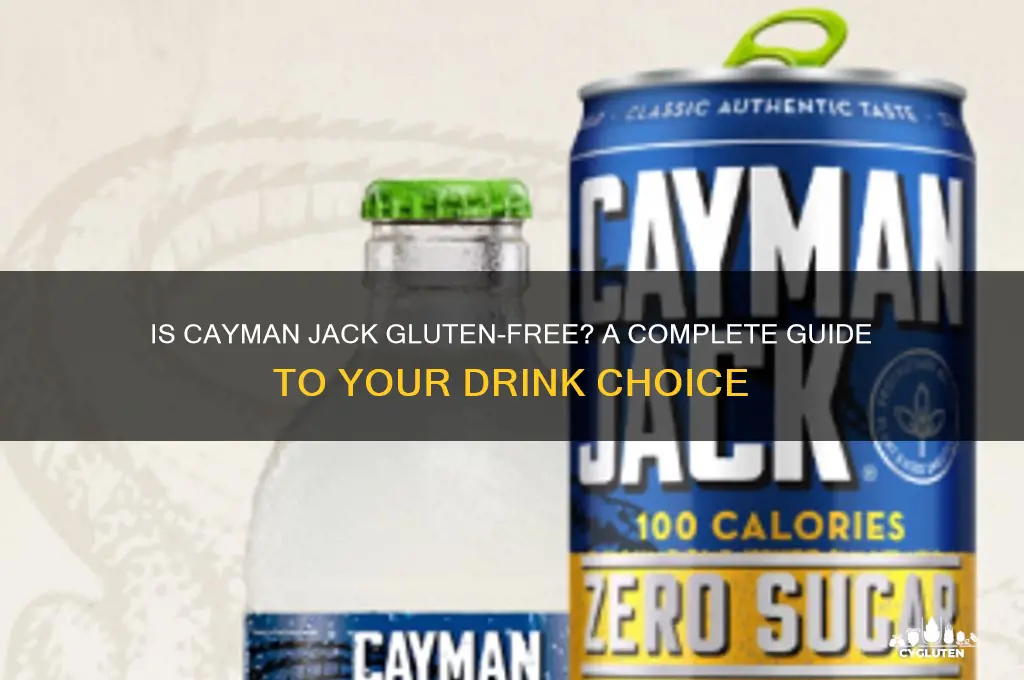 is cayman jack gluten free