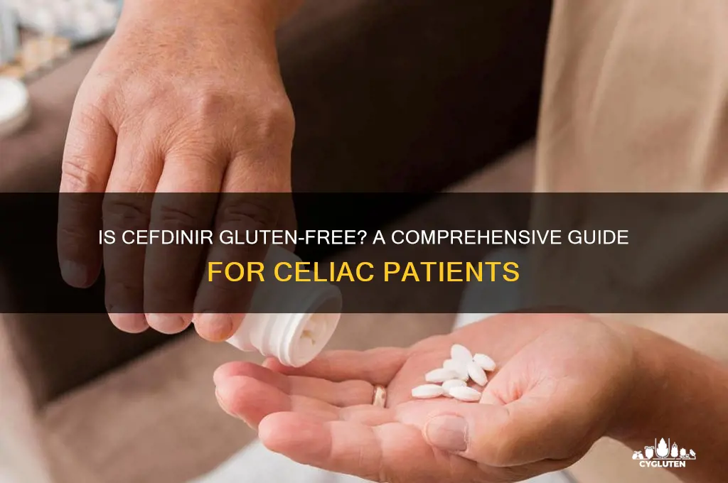 is cefdinir gluten free