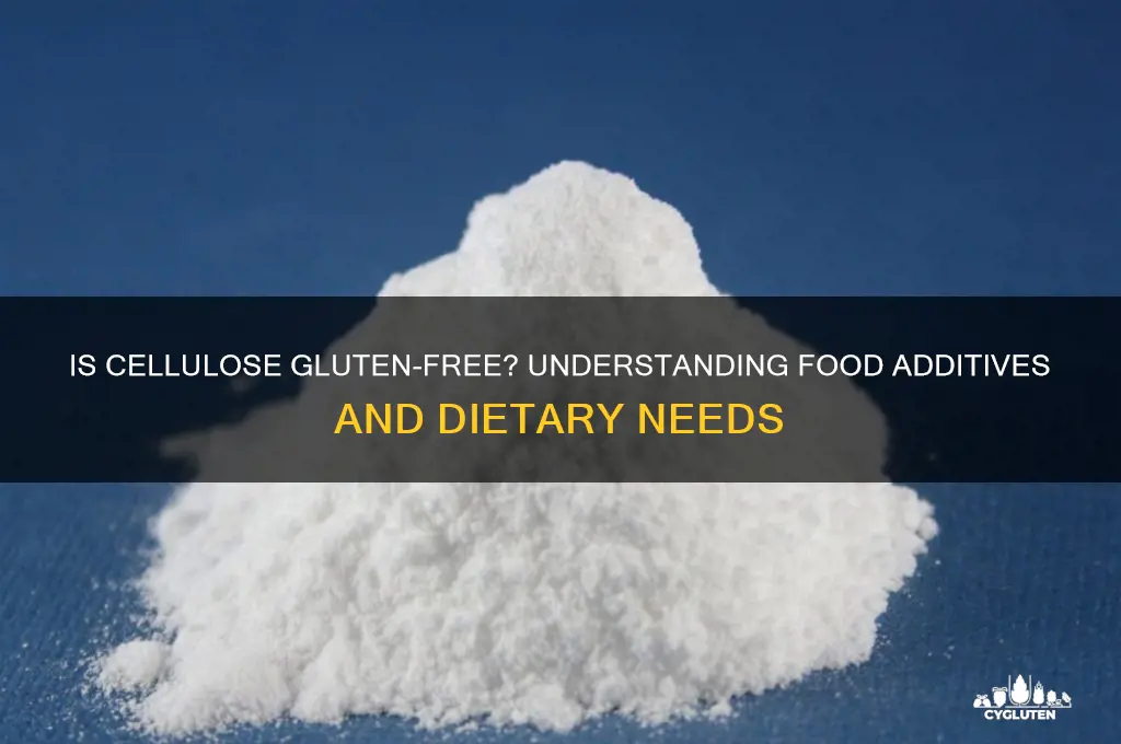 is cellulose gluten-free