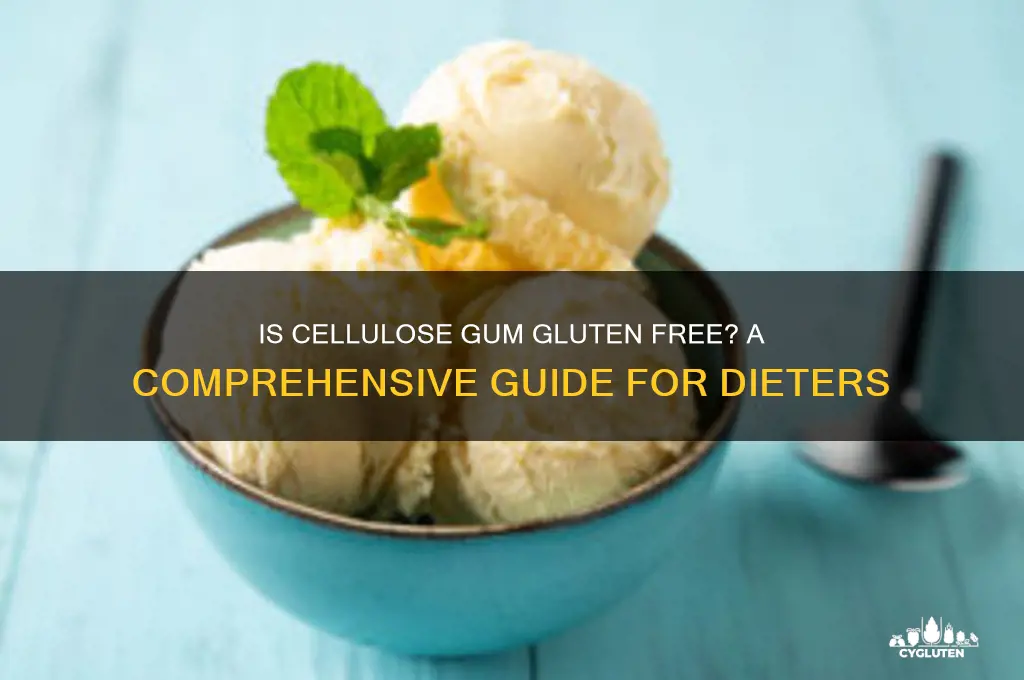 is cellulose gum gluten free
