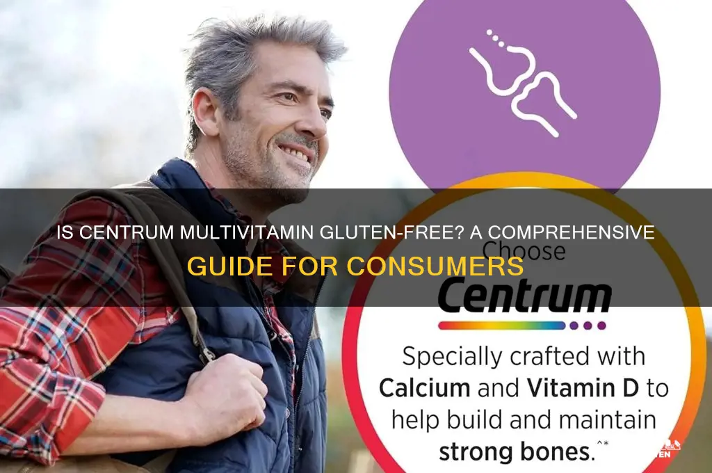 is centrum multivitamin gluten free