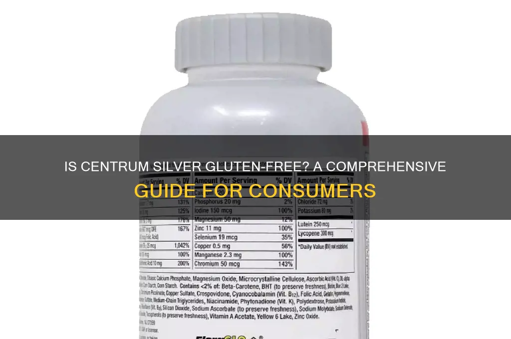 is centrum silver gluten free