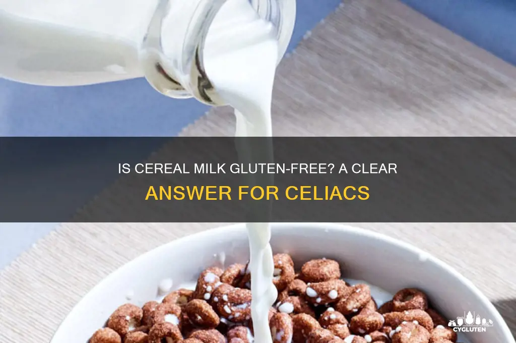 is cereal milk gluten free