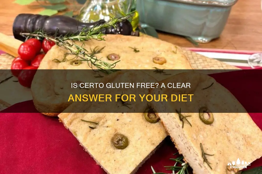 is certo gluten free