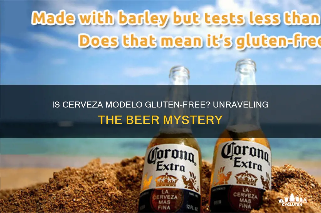 is cerveza modelo gluten free