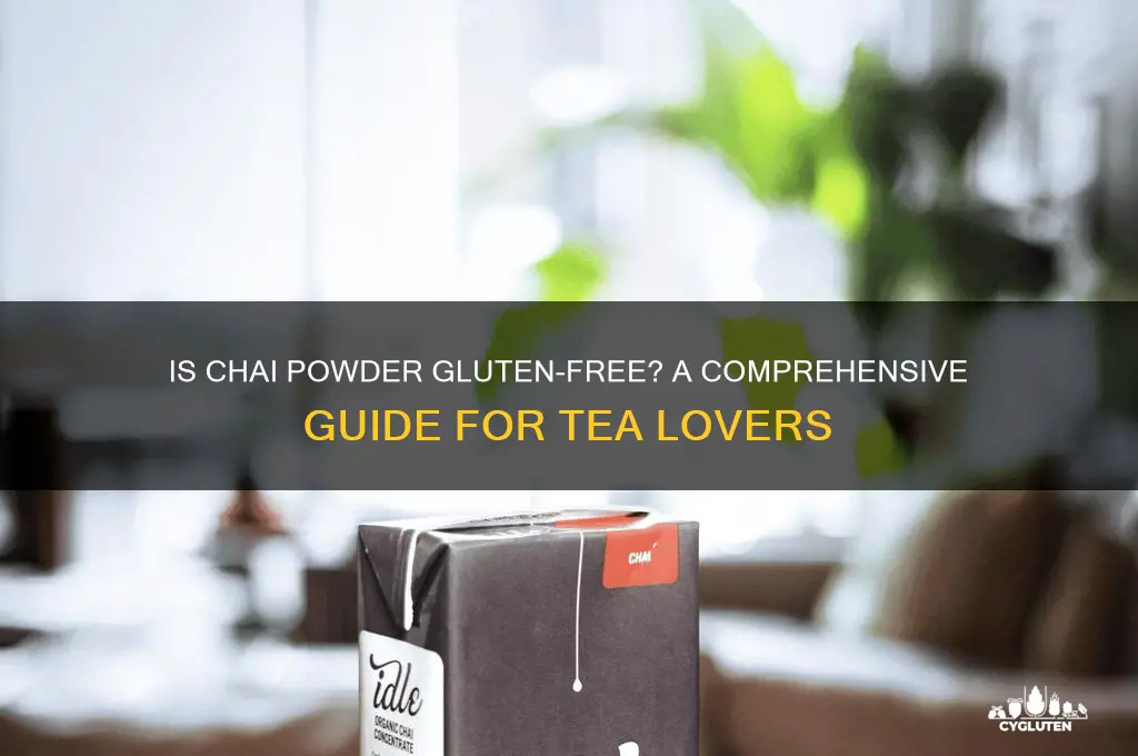 is chai powder gluten free