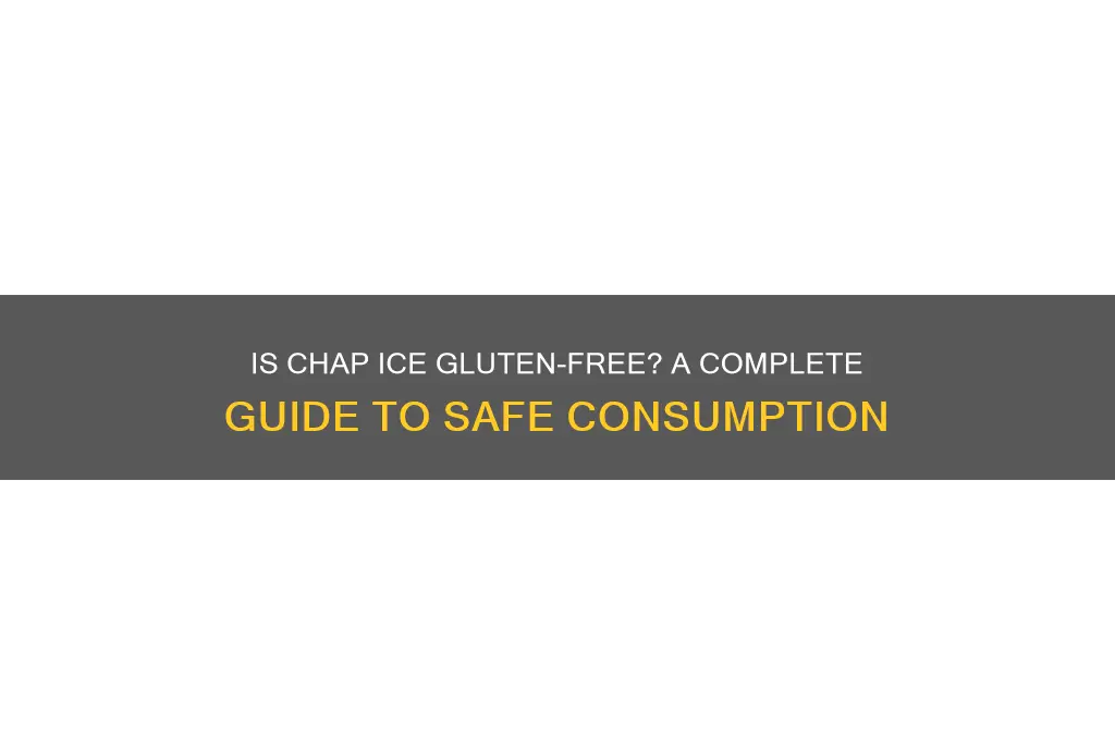 is chap ice gluten free
