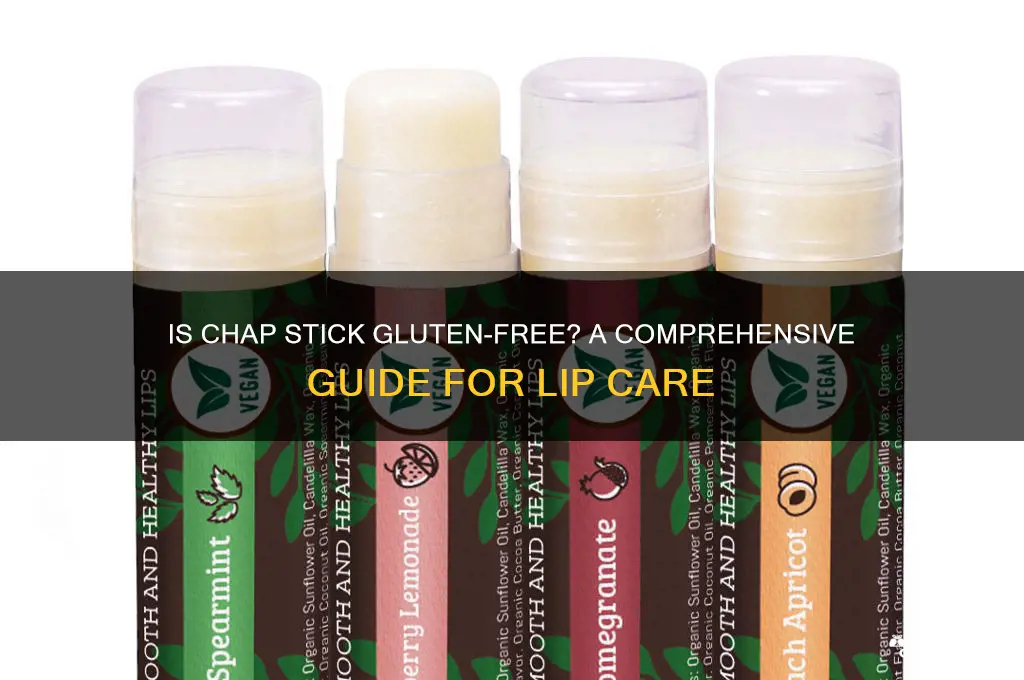 is chap stick gluten free