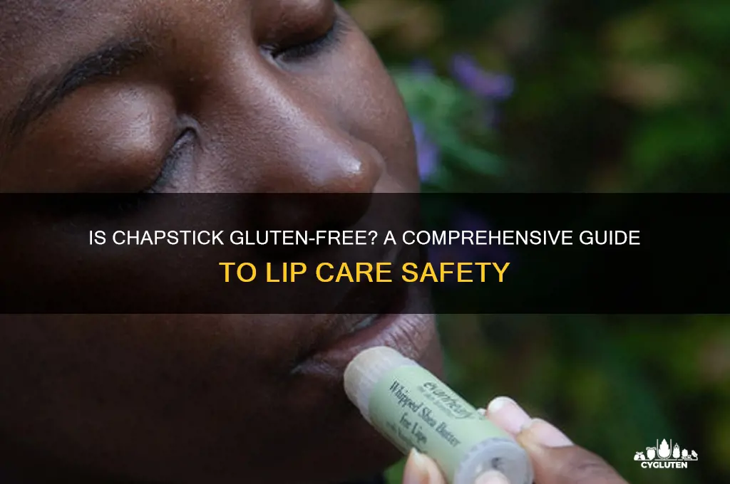 is chapstick brand gluten free