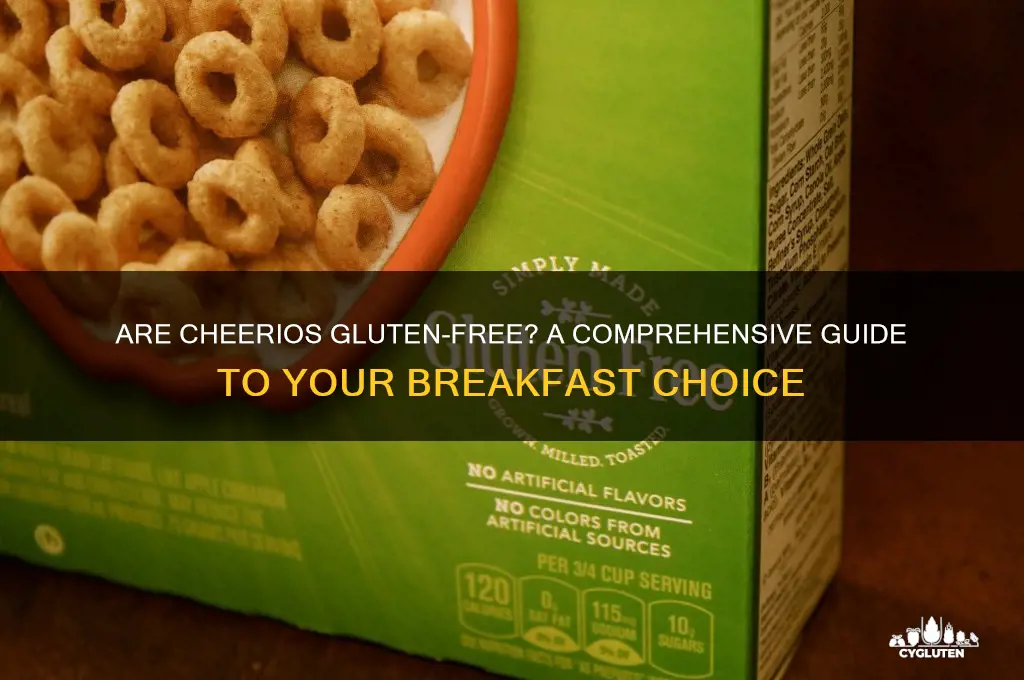 is cheerios cereal gluten free