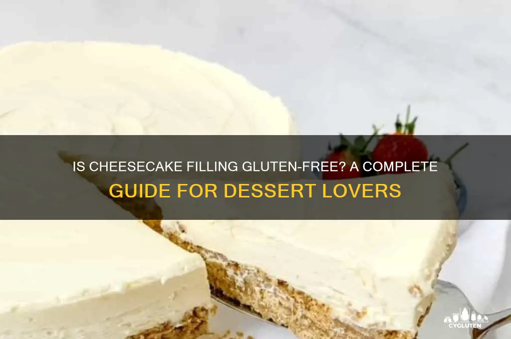 is cheesecake filling gluten-free