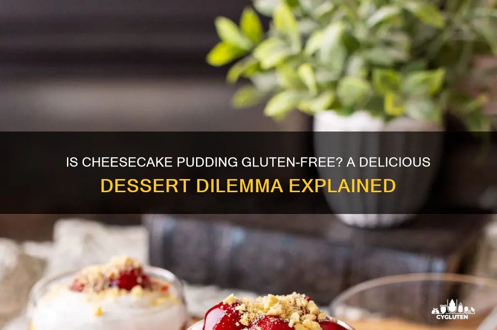 is cheesecake pudding gluten free