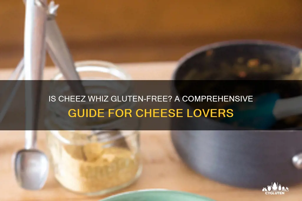 is cheez whiz gluten free