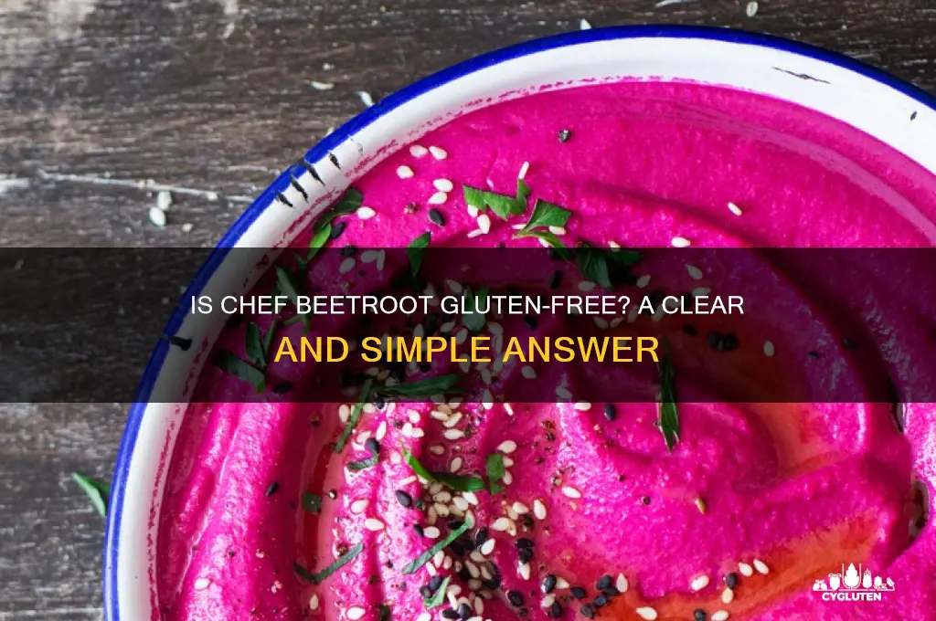 is chef beetroot gluten free