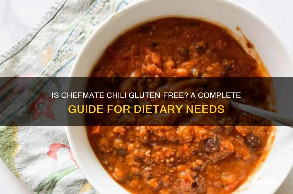 is chefmate chili gluten free
