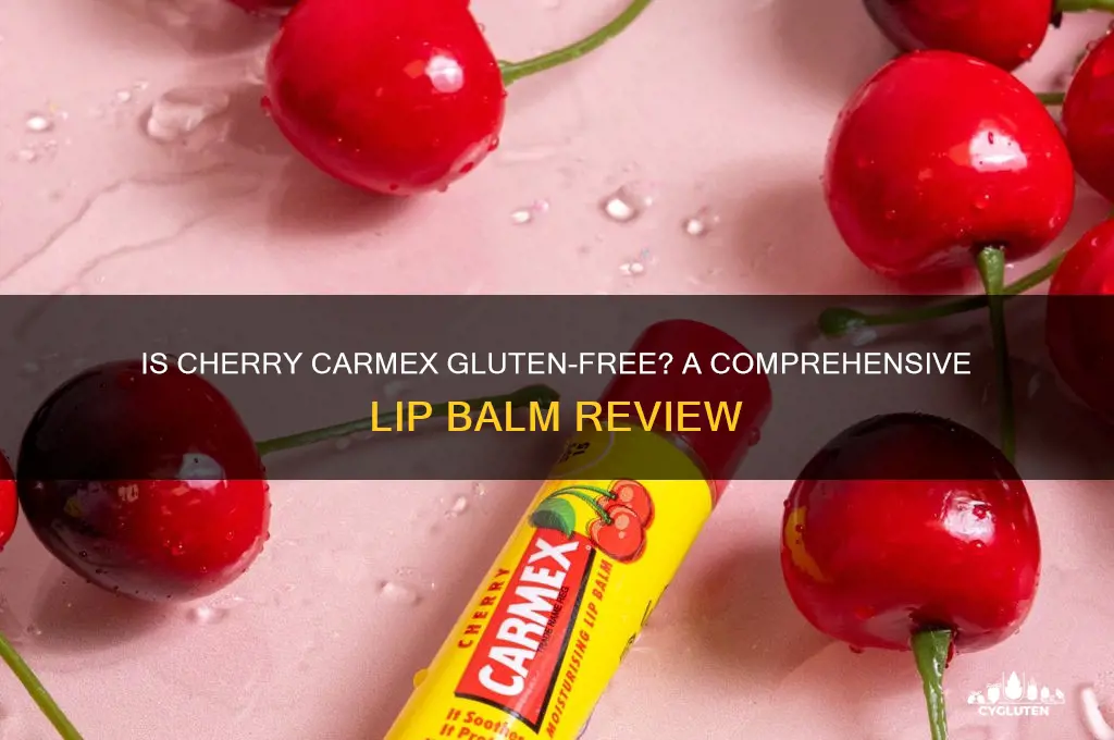 is cherry carmex gluten free