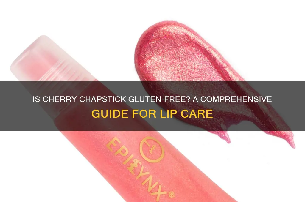 is cherry chapstick gluten free