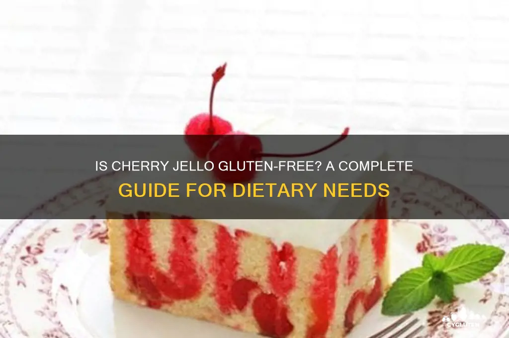 is cherry jello gluten free
