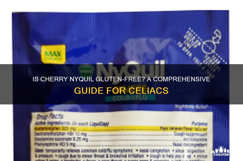 is cherry nyquil gluten free