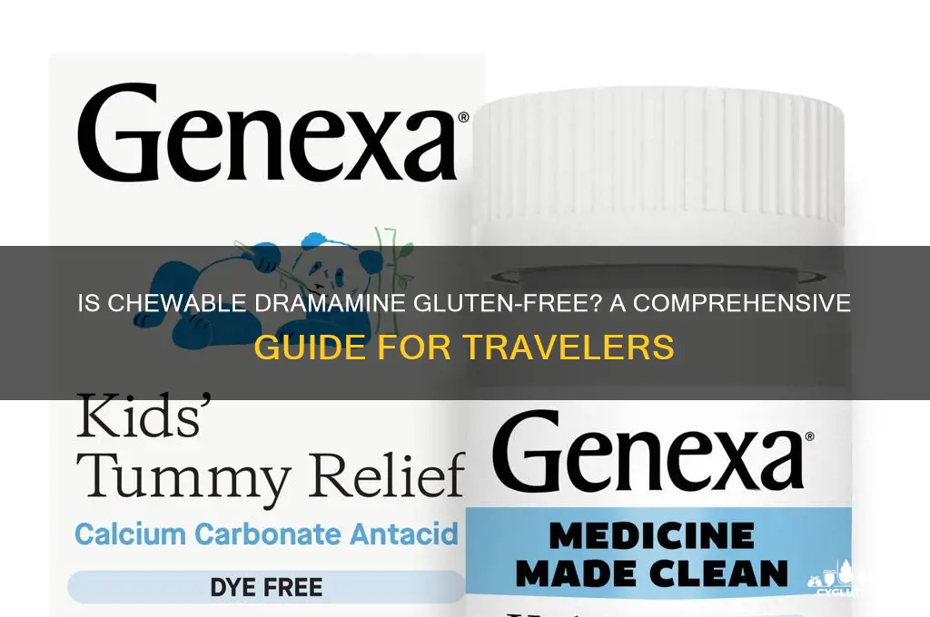 is chewable dramamine gluten free