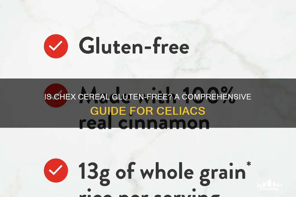 is chex cereal gluten-free