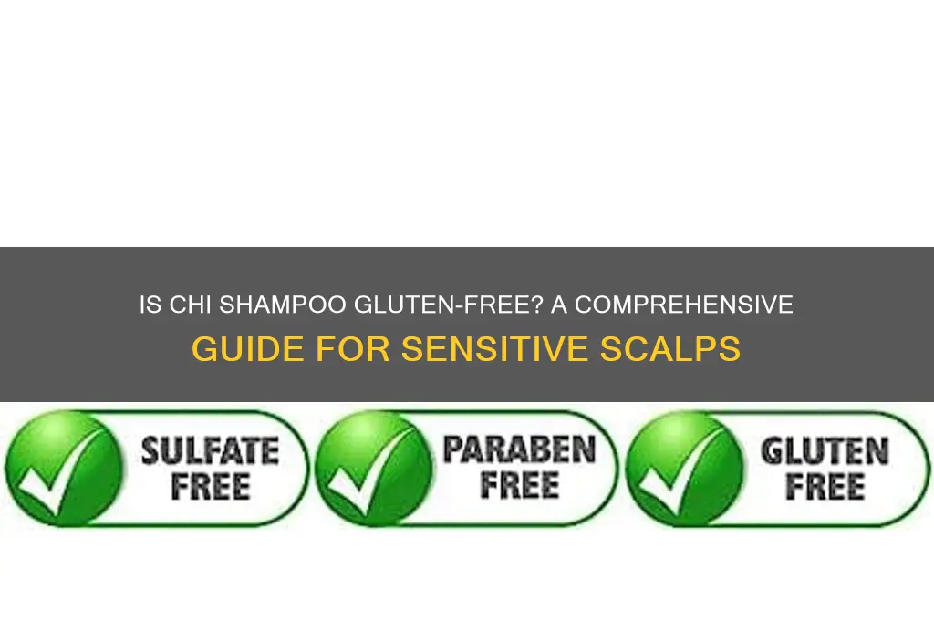 is chi shampoo gluten free