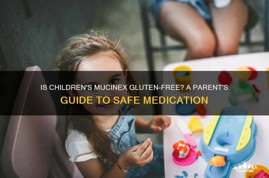 is childrnes mucinex gluten free